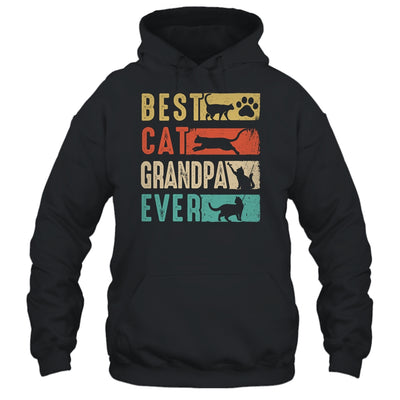 Vintage Best Cat Grandpa Ever Retro Mothers Day Cat Lovers Shirt & Hoodie | siriusteestore