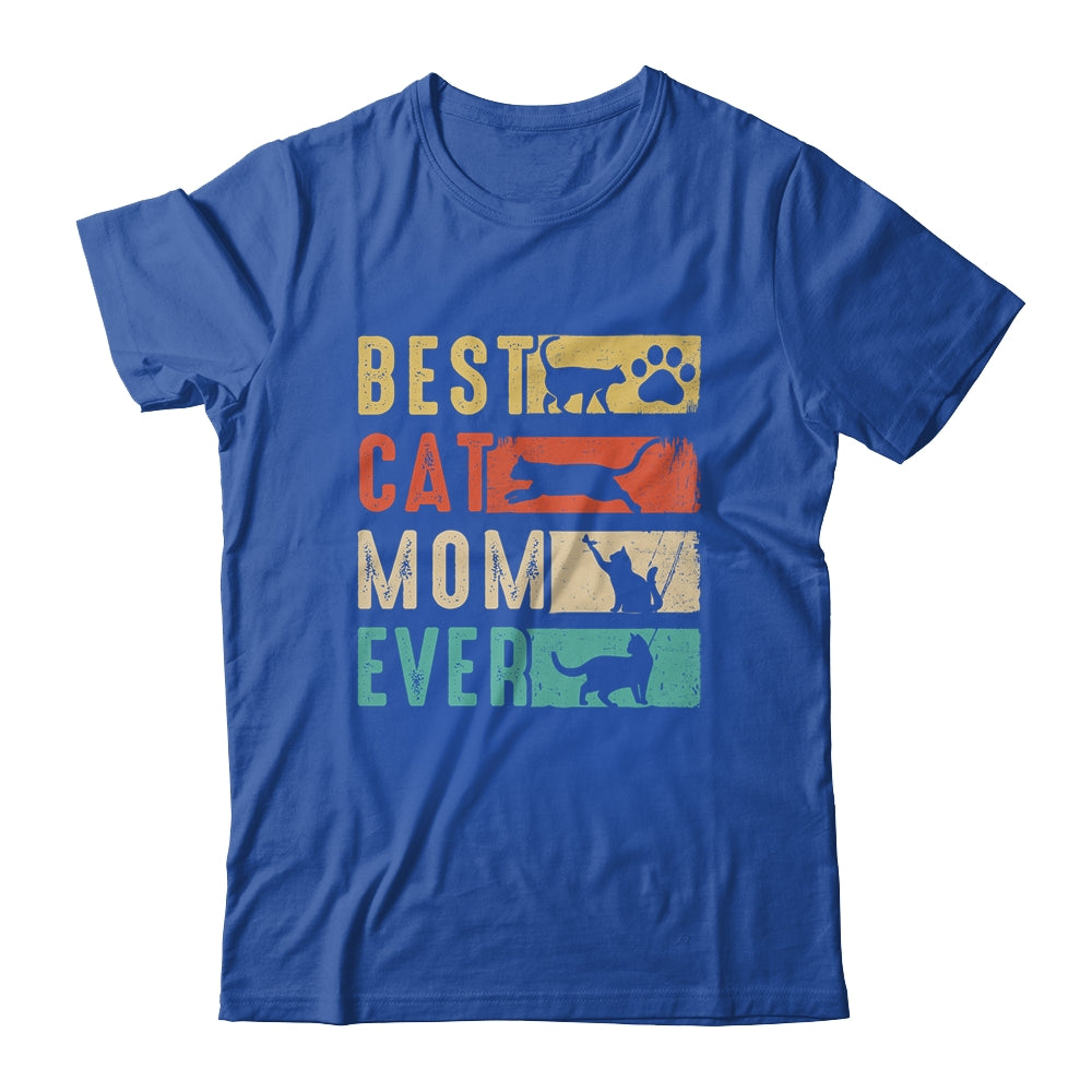 Vintage Best Cat Mom Ever Retro Mothers Day Cat Lovers Shirt & Tank Top | siriusteestore