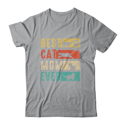 Vintage Best Cat Mom Ever Retro Mothers Day Cat Lovers Shirt & Tank Top | siriusteestore