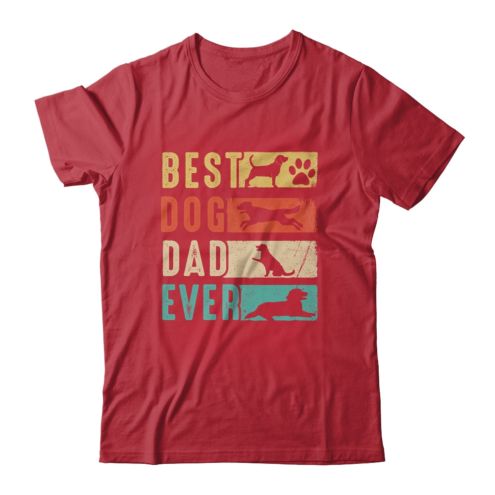 Vintage Best Dog Dad Ever Retro Fathers Day Dog Lovers Shirt & Hoodie | siriusteestore