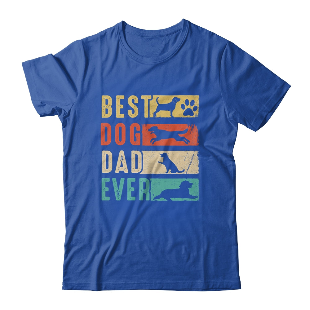 Vintage Best Dog Dad Ever Retro Fathers Day Dog Lovers Shirt & Hoodie | siriusteestore