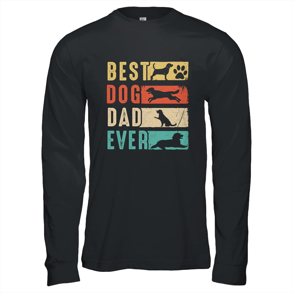 Vintage Best Dog Dad Ever Retro Fathers Day Dog Lovers Shirt & Hoodie | siriusteestore