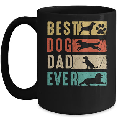 Vintage Best Dog Dad Ever Retro Fathers Day Dog Lovers Mug | siriusteestore