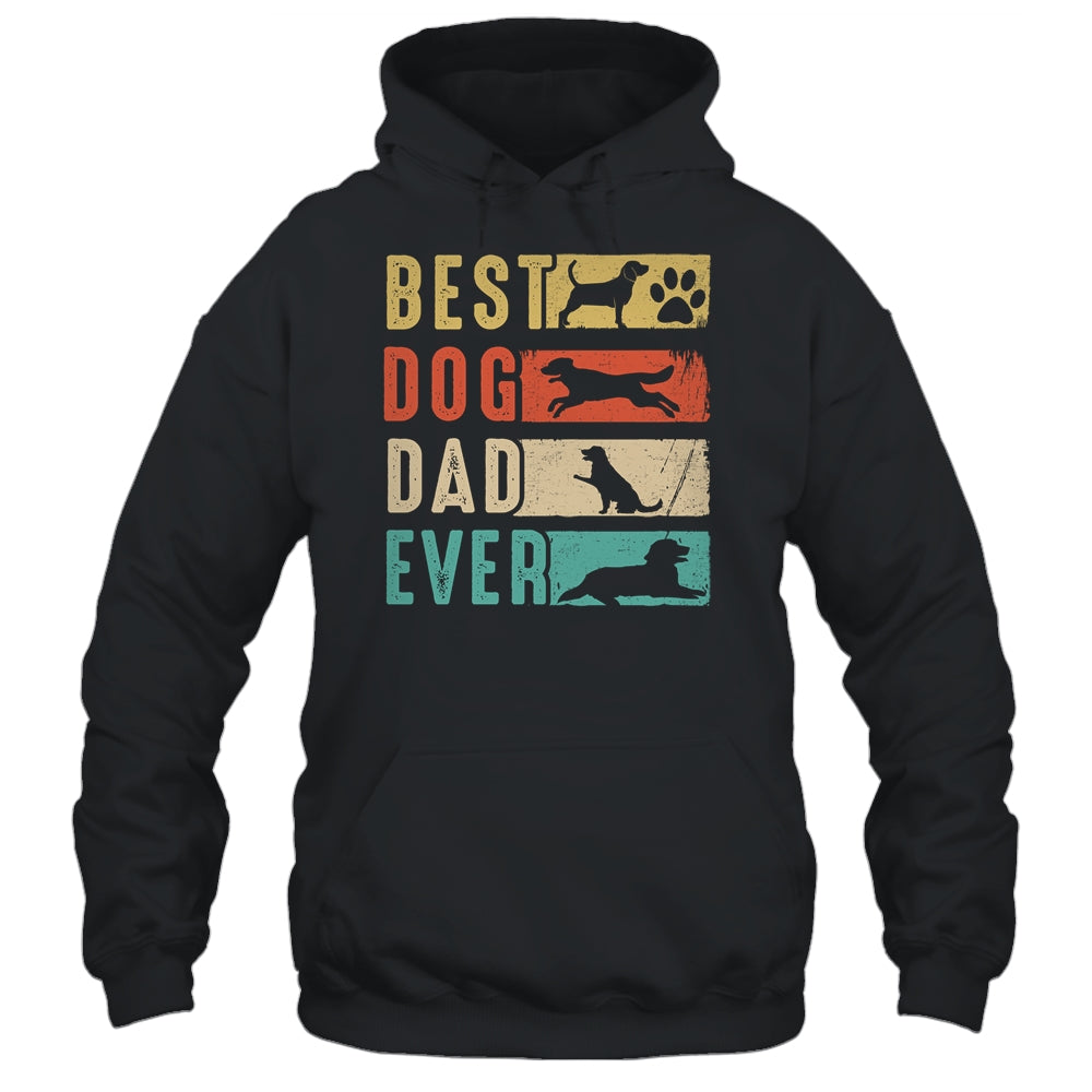 Vintage Best Dog Dad Ever Retro Fathers Day Dog Lovers Shirt & Hoodie | siriusteestore