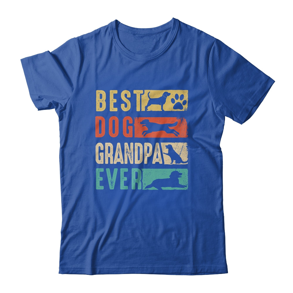 Vintage Best Dog Grandpa Ever Retro Mothers Day Dog Lovers Shirt & Hoodie | siriusteestore