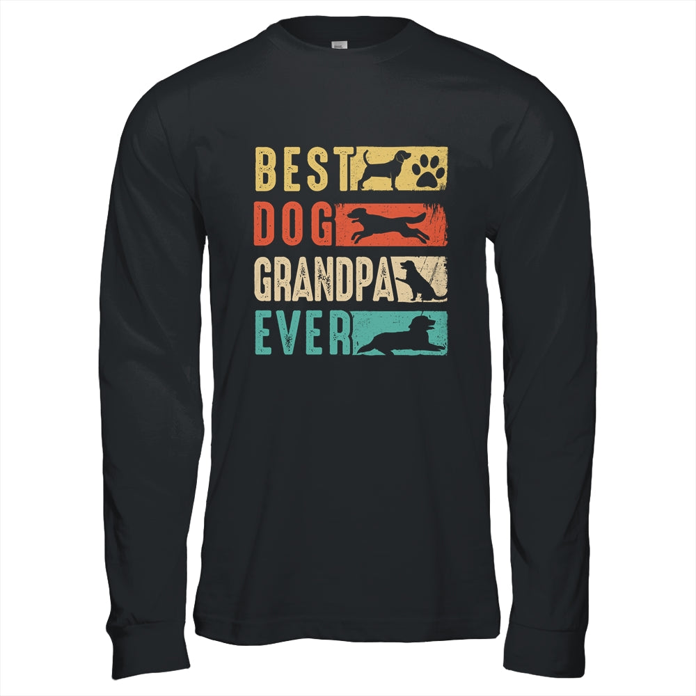 Vintage Best Dog Grandpa Ever Retro Mothers Day Dog Lovers Shirt & Hoodie | siriusteestore