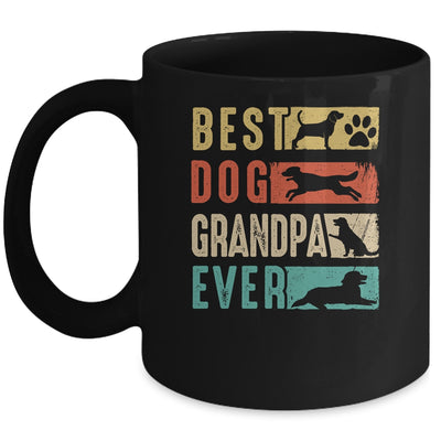 Vintage Best Dog Grandpa Ever Retro Mothers Day Dog Lovers Mug | siriusteestore