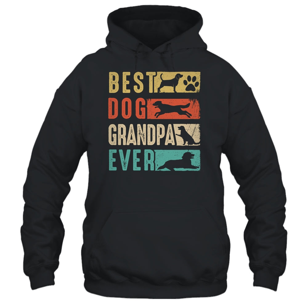 Vintage Best Dog Grandpa Ever Retro Mothers Day Dog Lovers Shirt & Hoodie | siriusteestore