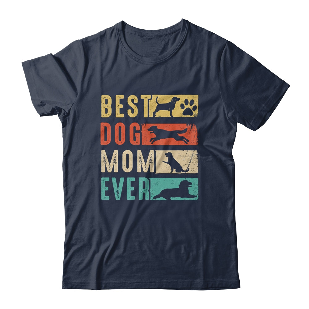 Vintage Best Dog Mom Ever Retro Mothers Day Dog Lovers Shirt & Tank Top | siriusteestore