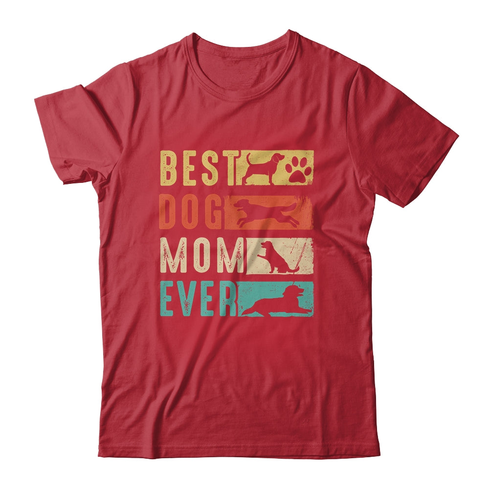 Vintage Best Dog Mom Ever Retro Mothers Day Dog Lovers Shirt & Tank Top | siriusteestore