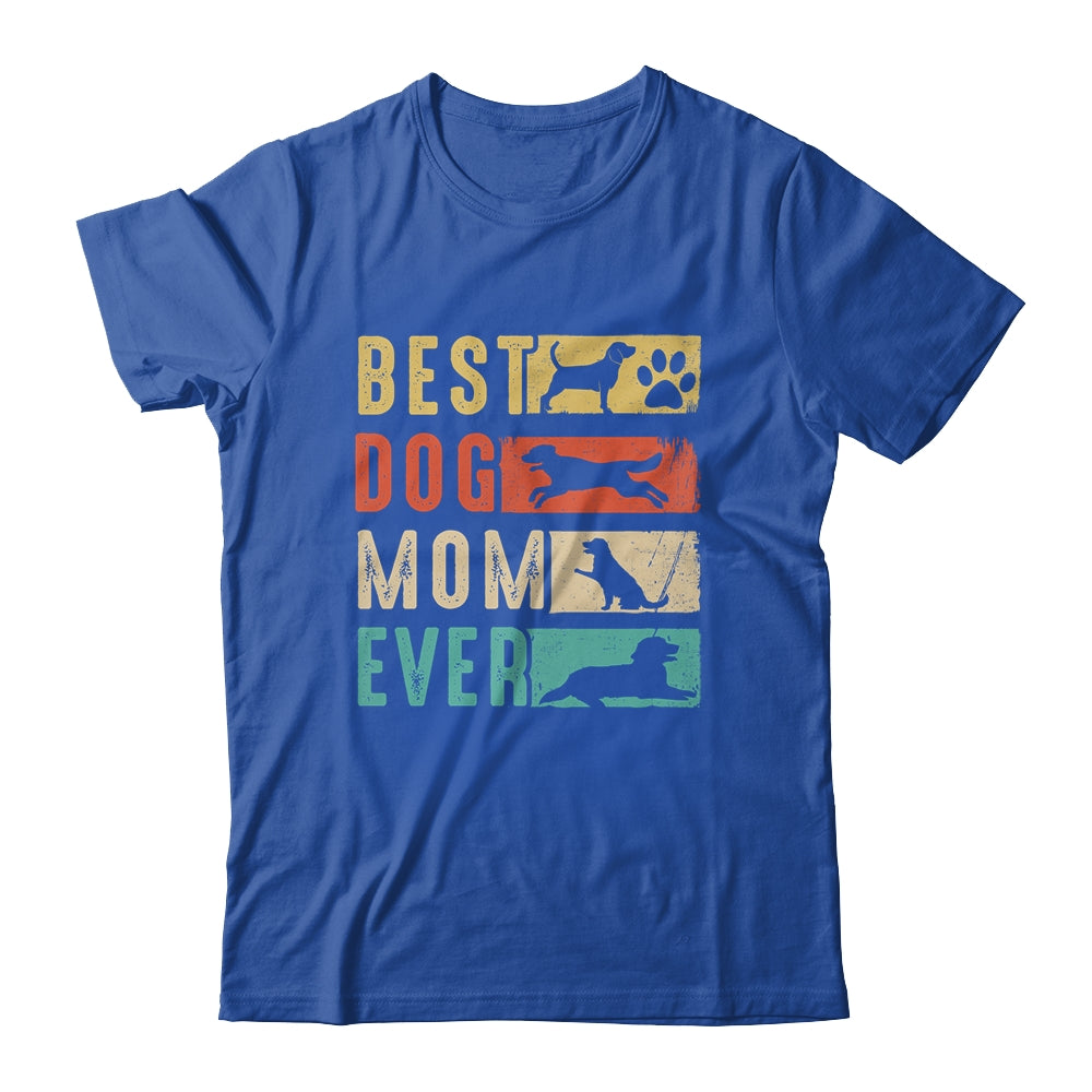 Vintage Best Dog Mom Ever Retro Mothers Day Dog Lovers Shirt & Tank Top | siriusteestore