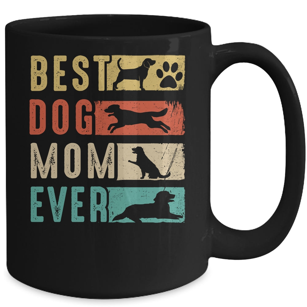Vintage Best Dog Mom Ever Retro Mothers Day Dog Lovers Mug | siriusteestore