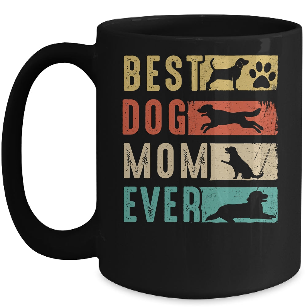 Vintage Best Dog Mom Ever Retro Mothers Day Dog Lovers Mug | siriusteestore
