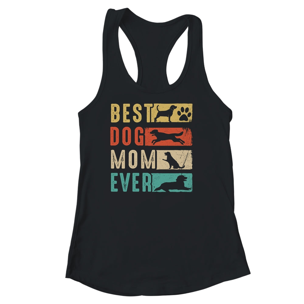 Vintage Best Dog Mom Ever Retro Mothers Day Dog Lovers Shirt & Tank Top | siriusteestore