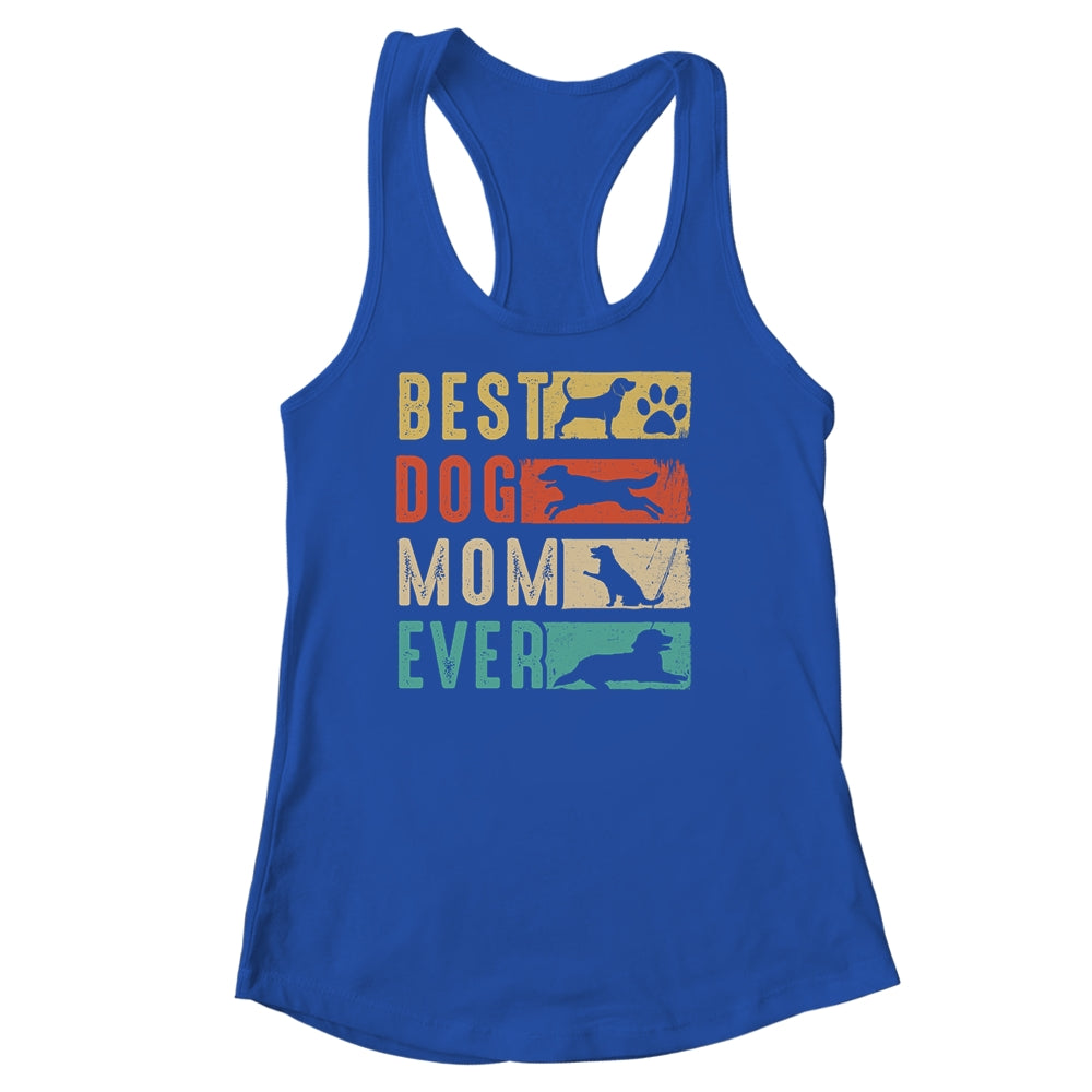 Vintage Best Dog Mom Ever Retro Mothers Day Dog Lovers Shirt & Tank Top | siriusteestore