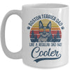 Vintage Boston Terrier Dad Like A Regular Dad But Cooler Funny Mug | siriusteestore