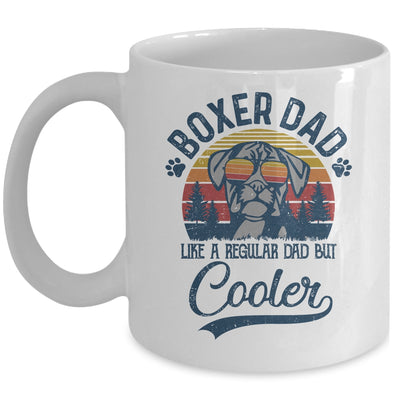 Vintage Boxer Dad Like A Regular Dad But Cooler Funny Mug | siriusteestore