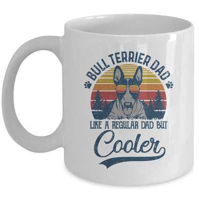 Vintage Bull Terrier Dad Like A Regular Dad But Cooler Funny Mug | siriusteestore