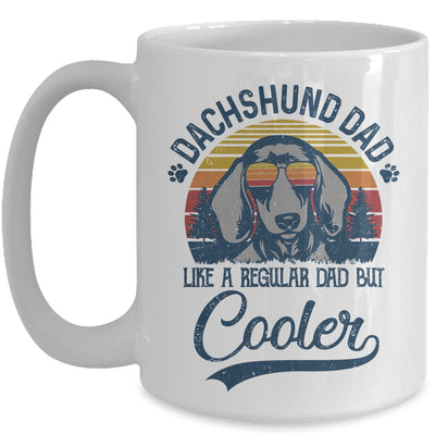 Vintage Dachshund Dad Like A Regular Dad But Cooler Funny Mug | siriusteestore