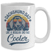 Vintage Dachshund Dad Like A Regular Dad But Cooler Funny Mug | siriusteestore