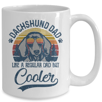 Vintage Dachshund Dad Like A Regular Dad But Cooler Funny Mug | siriusteestore