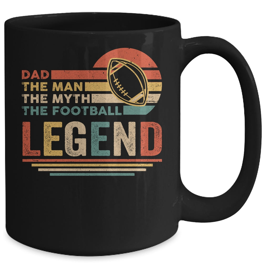 Vintage Football Dad The Man The Myth The Legend Mug | siriusteestore