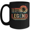Vintage Football Dad The Man The Myth The Legend Mug | siriusteestore