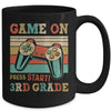 Vintage Game On Press Start 3rd Grade Gamer Back To School Mug | siriusteestore