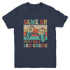 Vintage Game On Press Start 3rd Grade Gamer Back To School Youth Shirt | siriusteestore