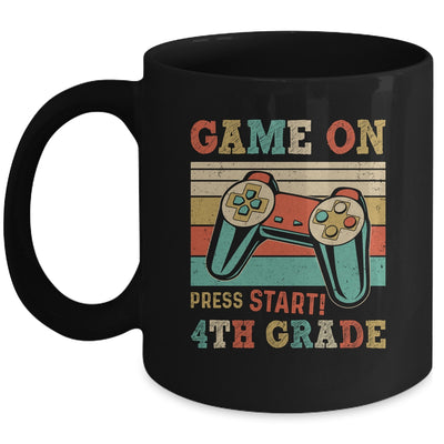 Vintage Game On Press Start 4th Grade Gamer Back To School Mug | siriusteestore