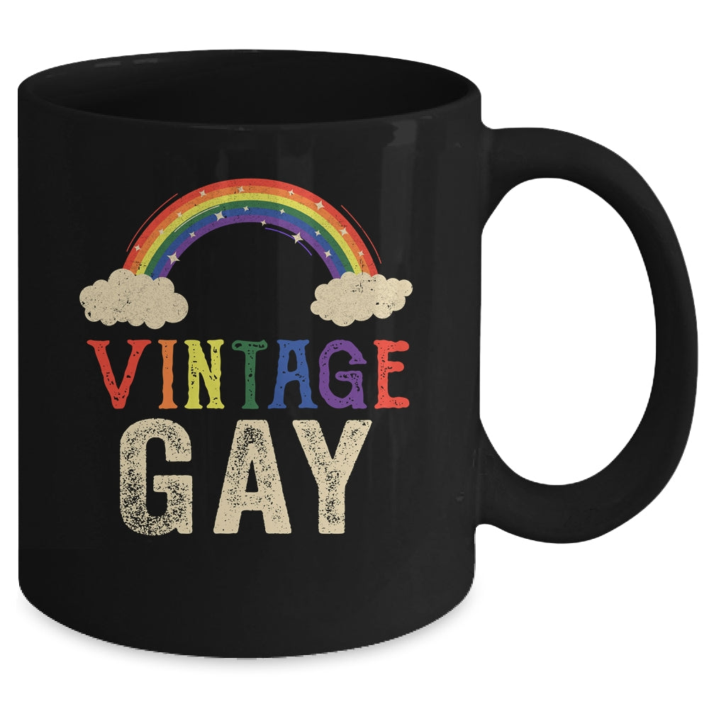 Vintage Gay LGBT Retro Gay Pride Month Funny LGBTQ Mug | siriusteestore