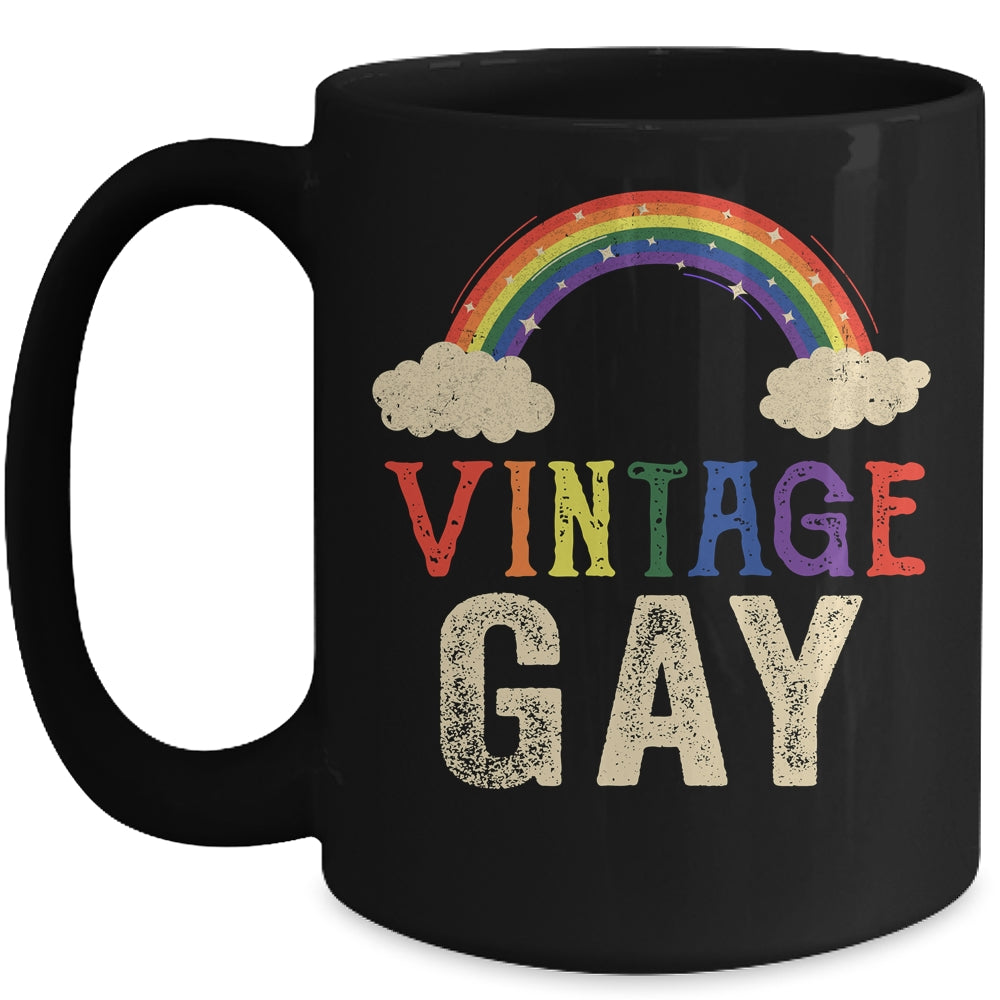 Vintage Gay LGBT Retro Gay Pride Month Funny LGBTQ Mug | siriusteestore