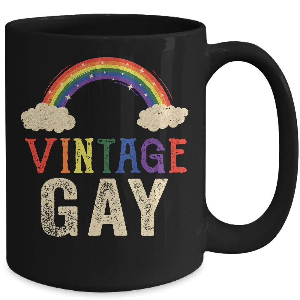 Vintage Gay LGBT Retro Gay Pride Month Funny LGBTQ Mug | siriusteestore