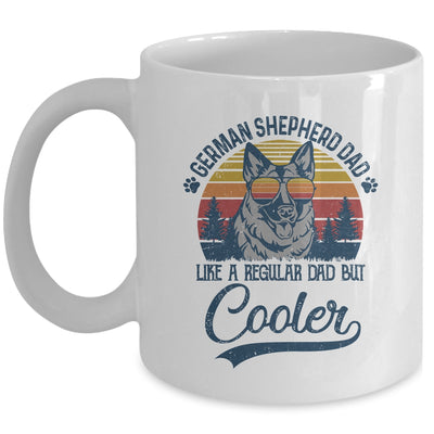 Vintage German Shepherd Dad Like A Regular Dad But Cooler Funny Mug | siriusteestore