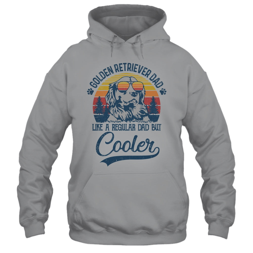 Vintage Golden Retriever Dad Like A Regular Dad But Cooler Funny Shirt & Hoodie | siriusteestore