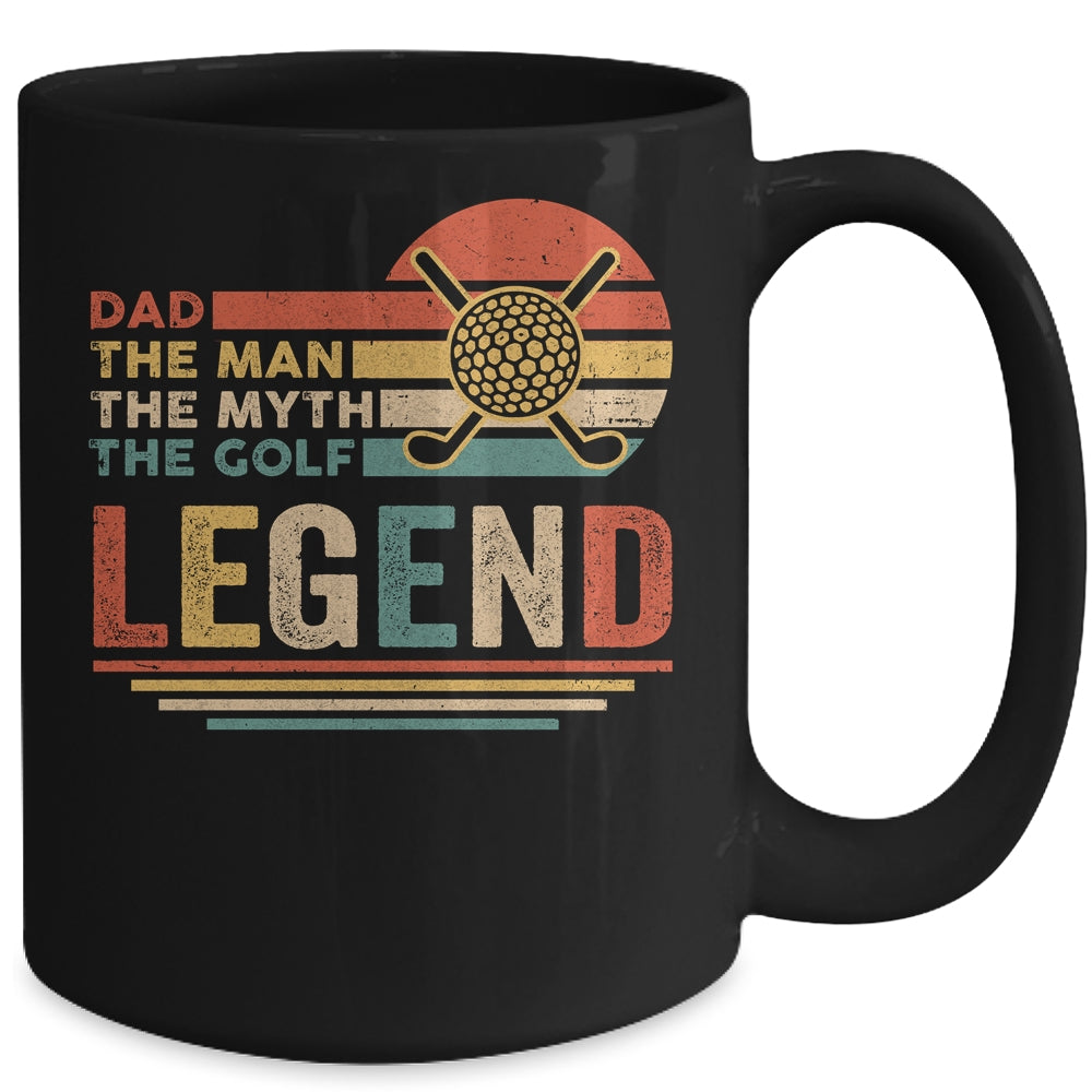 Vintage Golf Dad The Man The Myth The Legend Mug | siriusteestore