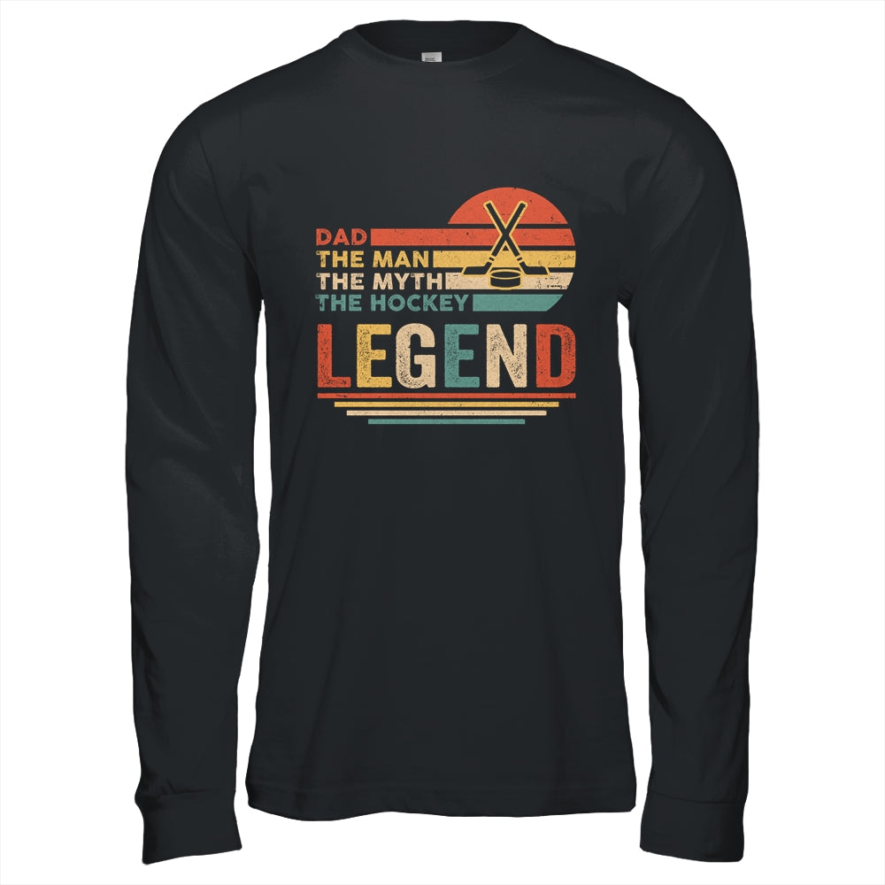 Vintage Hockey Dad The Man The Myth The Legend Shirt & Hoodie | siriusteestore