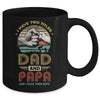 Vintage I Have Two Title Dad And Papa Funny Fathers Day Mug | siriusteestore