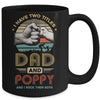 Vintage I Have Two Title Dad And Poppy Funny Fathers Day Mug | siriusteestore