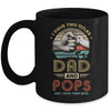 Vintage I Have Two Title Dad And Pops Funny Fathers Day Mug | siriusteestore