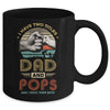 Vintage I Have Two Title Dad And Pops Funny Fathers Day Mug | siriusteestore