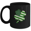 Vintage Irish American Flag Shamrock St Patricks Day Mug | siriusteestore