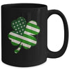 Vintage Irish American Flag Shamrock St Patricks Day Mug | siriusteestore