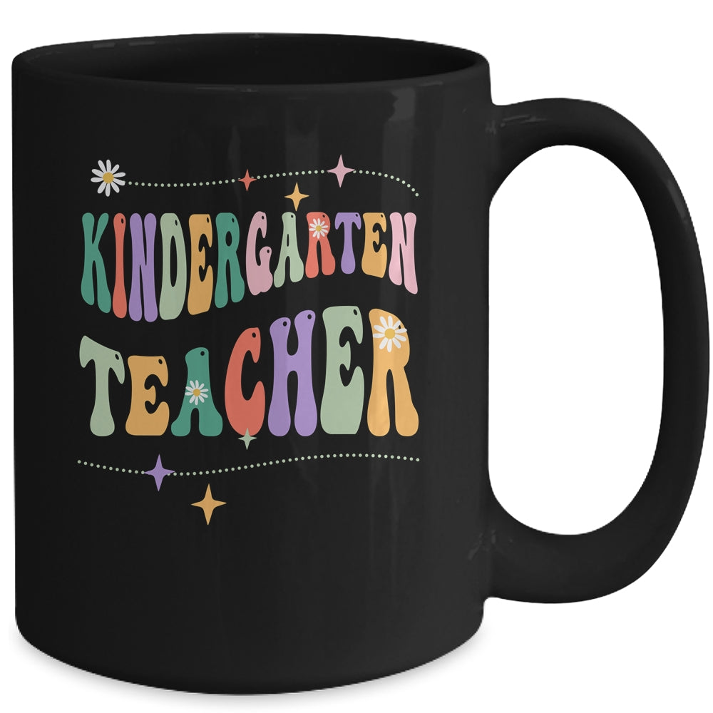 Vintage Kindergarten Teacher Back To School Mug | siriusteestore