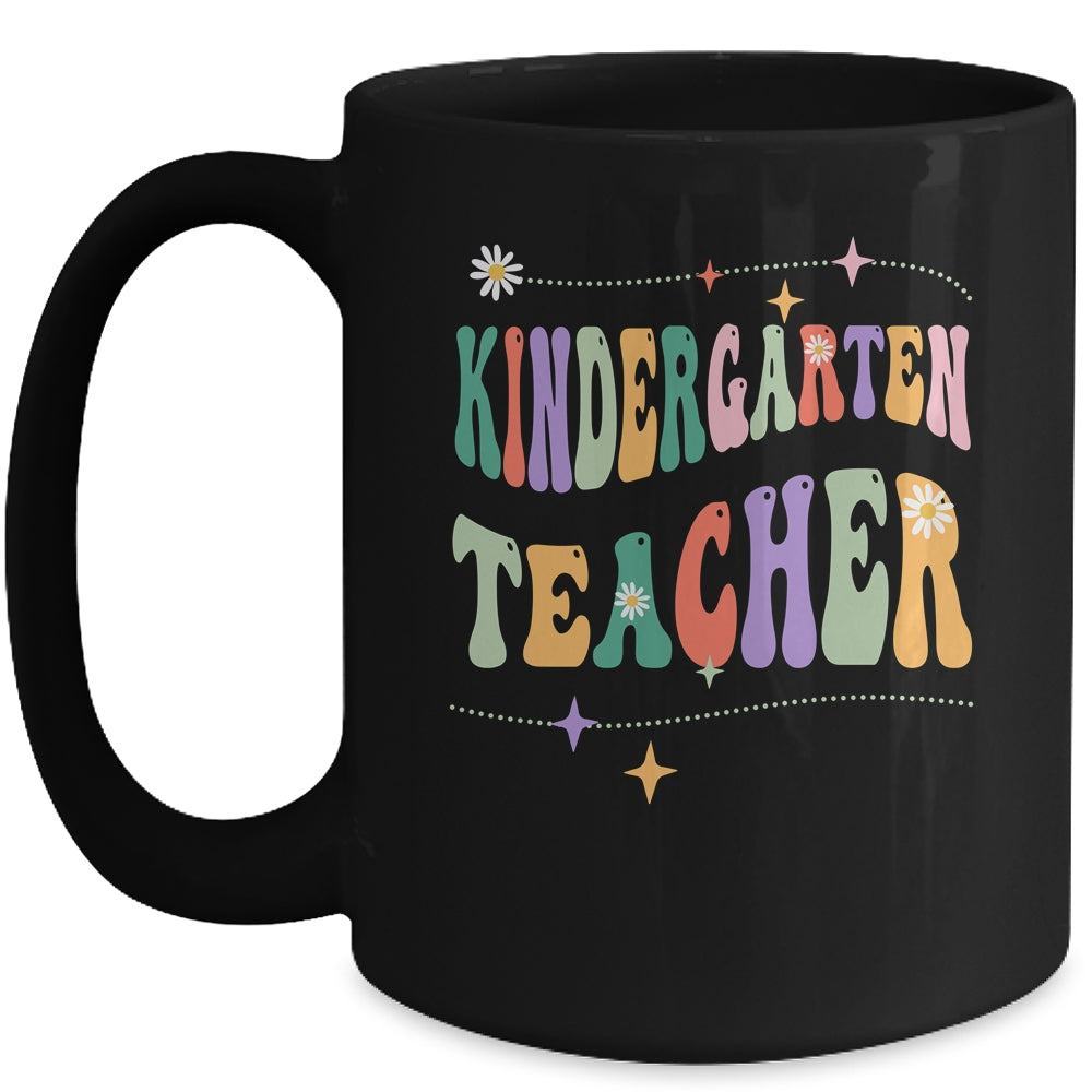 Vintage Kindergarten Teacher Back To School Mug | siriusteestore
