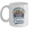 Vintage Labrador Dad Like A Regular Dad But Cooler Funny Mug | siriusteestore