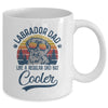 Vintage Labrador Dad Like A Regular Dad But Cooler Funny Mug | siriusteestore