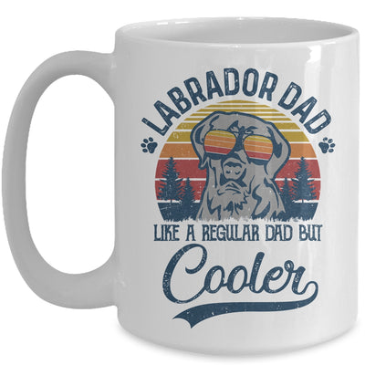 Vintage Labrador Dad Like A Regular Dad But Cooler Funny Mug | siriusteestore