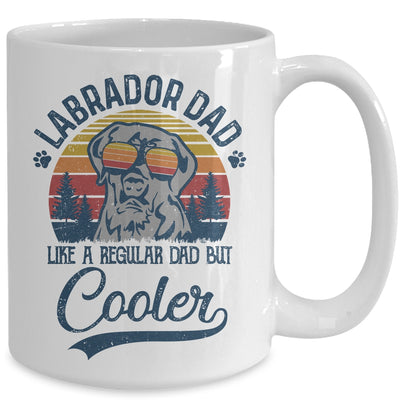 Vintage Labrador Dad Like A Regular Dad But Cooler Funny Mug | siriusteestore