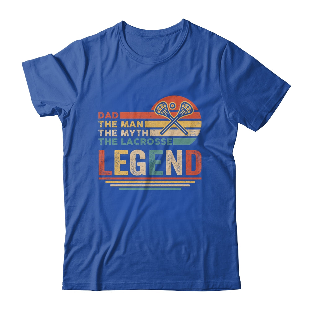 Vintage Lacrosse Dad The Man The Myth The Legend Shirt & Hoodie | siriusteestore